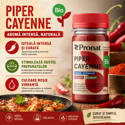 Piper cayenne bio, 45g Pronat