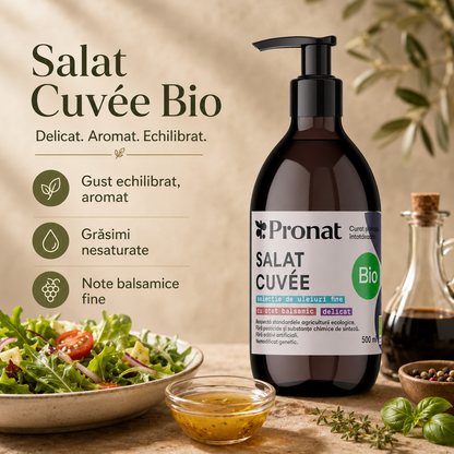 Salat Cuvée Selectie bio de uleiuri si otet balsamic pentru salate 500ml Pronat