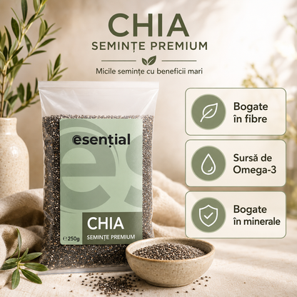 Seminte de chia, 250g Esential
