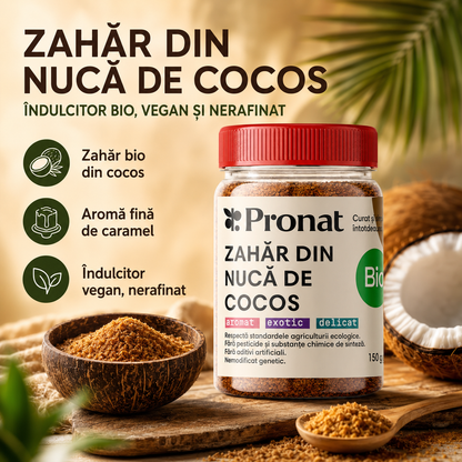 Zahar de cocos bio, 150g Pronat