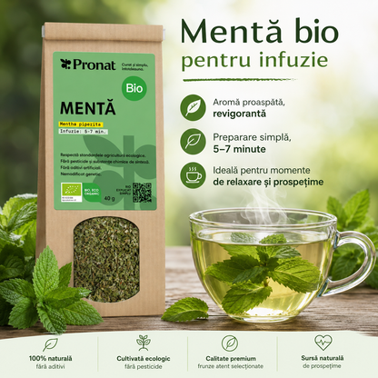 Mentă bio 40g Pronat