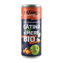 Băutură răcoritoare carbogazoasă bio din catina și mere 250ml. Katinola