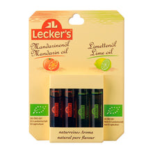 2 x Ulei de mandarine bio si 2 x ulei de limeta bio, x 2ml Lecker's