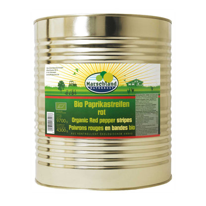 Fasii de ardei rosu bio, 10200ml, Marschland Naturkost