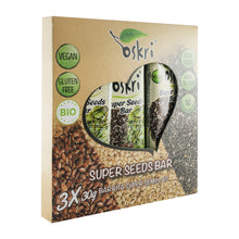 Batoane bio din super semințe, 3x30g Oskri