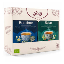 Pachet 1x Ceai Bio Calmant, 17 pliculețe X 1,8g (30,6g) + 1x Ceai Bio de seară, 17 pliculețe 30.6 g Yogi Tea