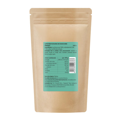 Lapte praf bio de cocos, 200g Pronat