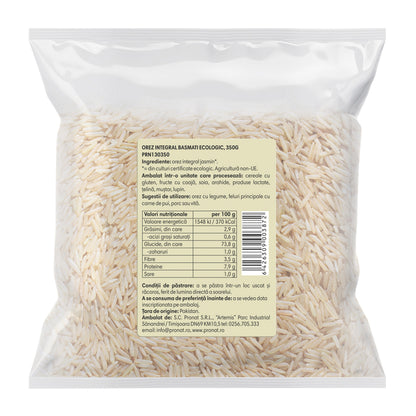 Orez integral basmati bio, Pronat
