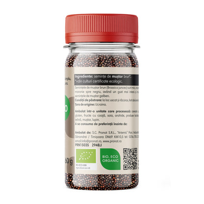 Seminte de mustar brun bio 60g Pronat