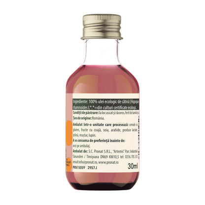 Ulei bio de catina presat la rece 30ml Pronat