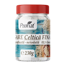 Sare celtica fina, nerafinată, neiodata, 230g Pronat