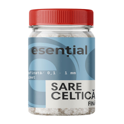Sare celtica fina, nerafinată, neiodata, 230g, Esential