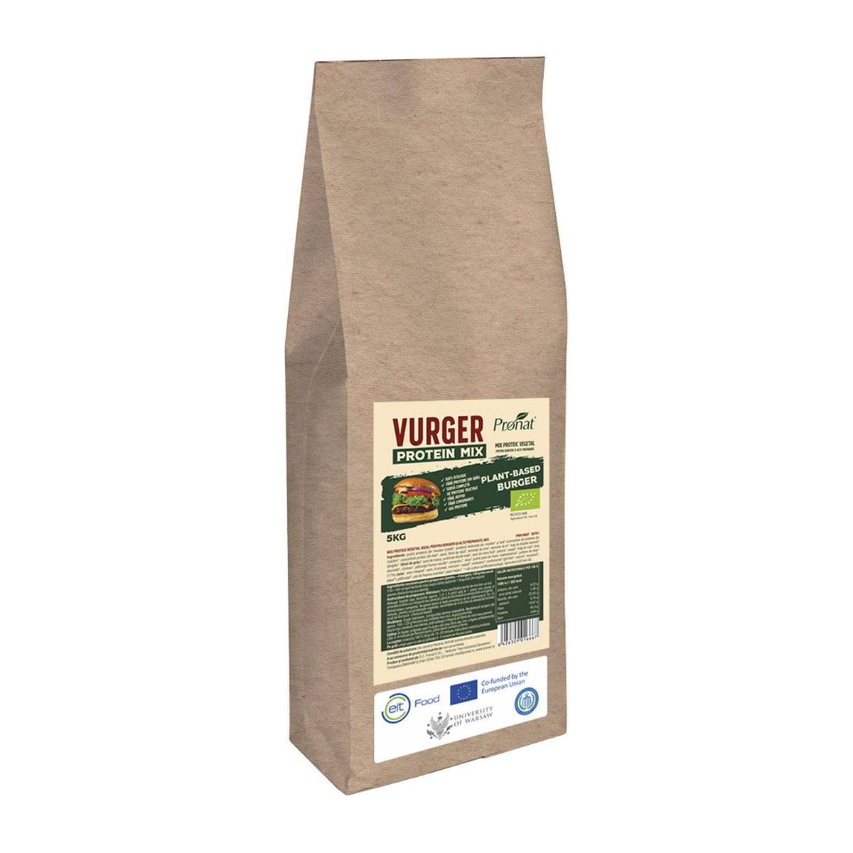 Vurger - Mix proteic vegetal bio ideal pentru burgeri și alte preparate, Pronat