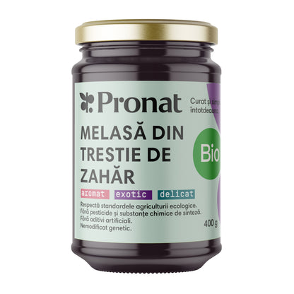 Melasa bio din trestie de zahar, 400g Pronat
