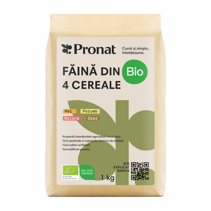 Faina bio din 4 cereale natural fara gluten, Pronat
