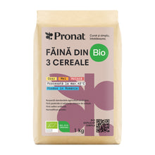 Faină bio din 3 cereale, 1 kg Pronat