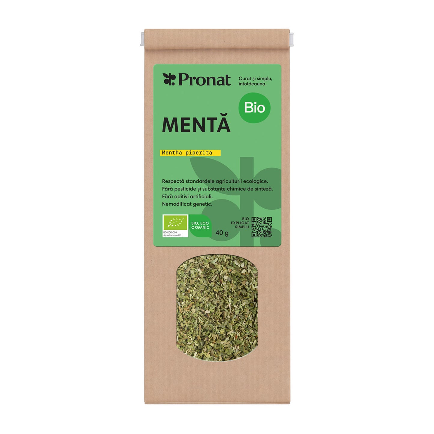 Mentă bio 40g Pronat