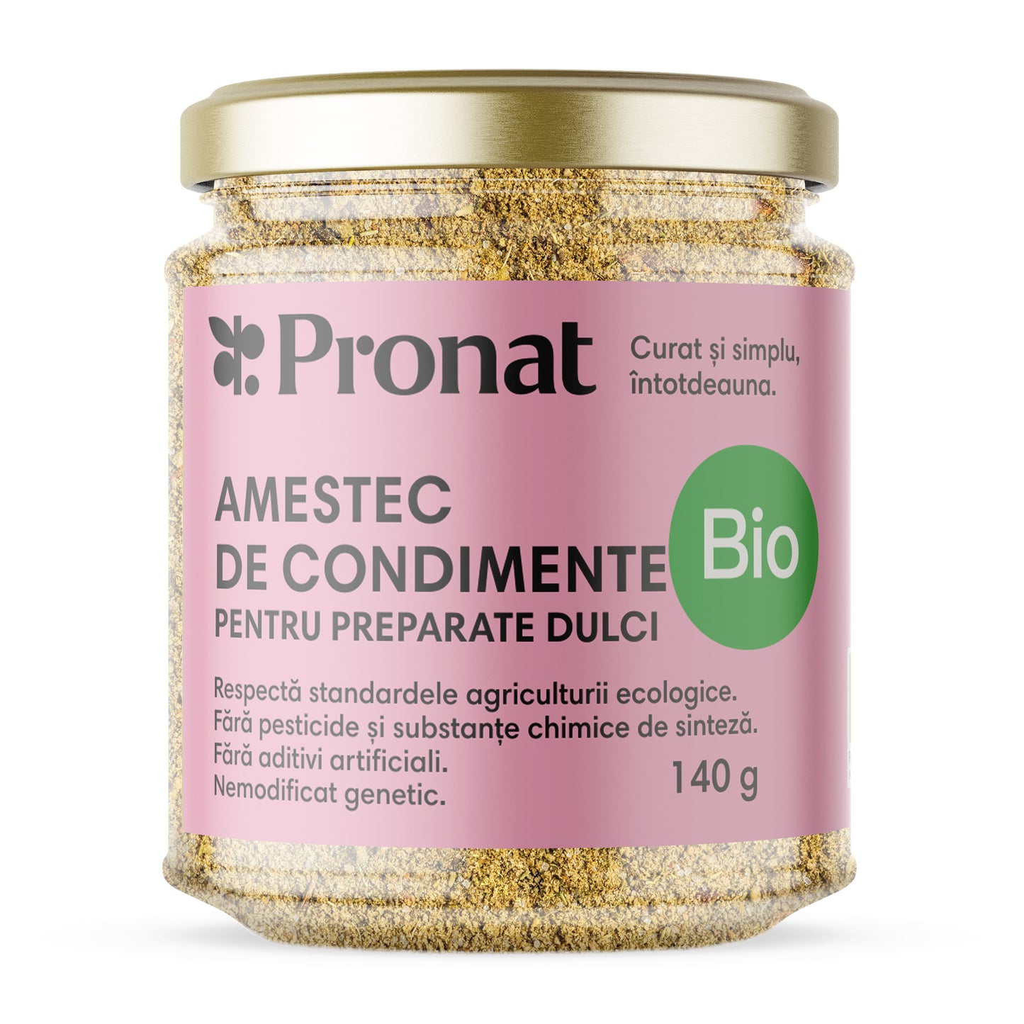 Amestec de condimente bio pentru preparate dulci, 140g Pronat