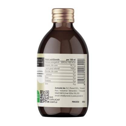 Ulei bio din seminte crude de susan presat la rece, 100ml Pronat