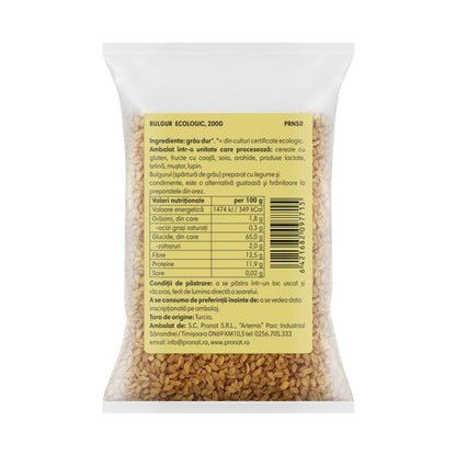 Bulgur bio, Pronat