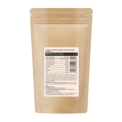 Amidon pudra de tapioca bio, Pronat
