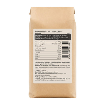 Faina bio din 4 cereale natural fara gluten, 500g Pronat