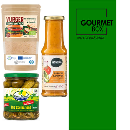 Gourmet  Box - Burger la farfurie cu Vurger