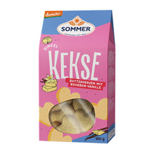 Biscuiți bio și demeter din grâu spelta cu unt și vanilie bourbon, 150g Sommer