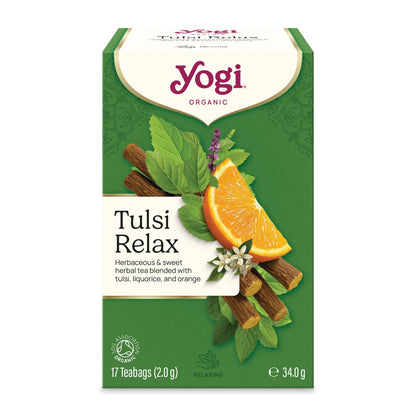 Ceai bio Tulsi Relax 17 pliculete a 2.0g (34.0g) Yogi Tea