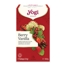 Ceai bio cu fructe de padure si vanilie, 17 pliculete a 2g,34,0g Yogi Tea