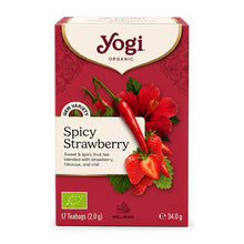 Ceai bio Spicy Strawberry, 17 pliculețe a 2g / 34,0g Yogi Tea