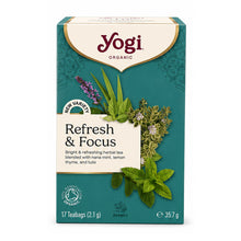Ceai bio Refresh & Focus, 17 pliculețe a 2,1g / 35,7g Yogi Tea