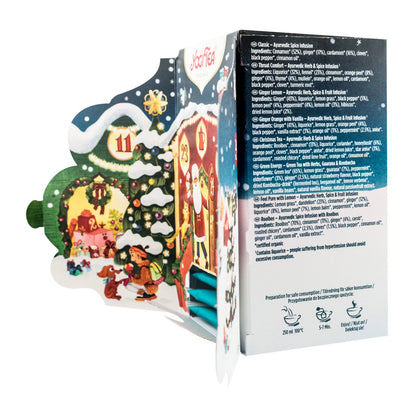 Selectie de ceaiuri bio de Craciun, Calendar Advent, 24 pliculete, 45.6g Yogi Tea