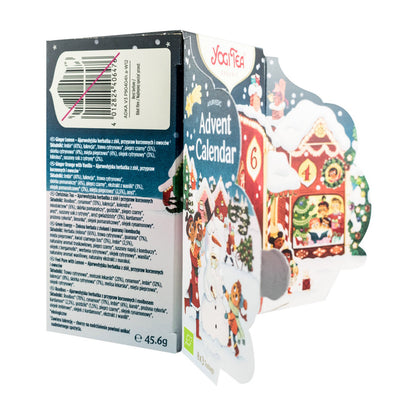 Selectie de ceaiuri bio de Craciun, Calendar Advent, 24 pliculete, 45.6g Yogi Tea