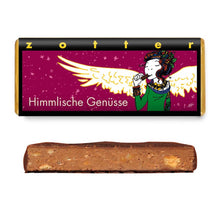 Bio + fair ciocolata amaruie Gusturi Ceresti, umpluta cu nuci, 70g Zotter