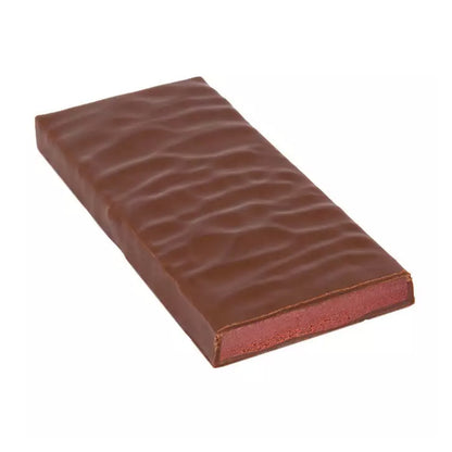 Ciocolata neagra vegana bio umpluta cu ganache de vin rosu Jingle Bells Rock, 70g Zotter
