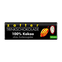 Bio + fair baton de ciocolată caldă 100% cacao, 22 g Zotter