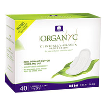 Absorbante intime din bumbac organic pentru noapte 40 buc, (4 pachete *10 buc) Organyc