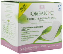 Absorbante zilnice subtiri din bumbac organic ambalate individual 24 buc Organyc