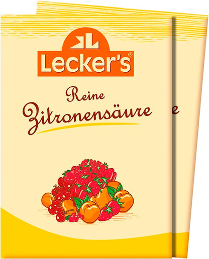 Acid citric pur, 2x10g Lecker's