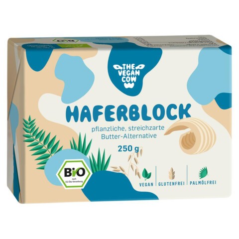 Alternativa vegetala la unt, din lapte de ovaz, bio, 250g Cow Cow
