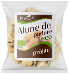 Alune de padure bio prajite, nesarate 50g Pronat