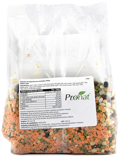 Amestec de leguminoase bio, 500g Pronat
