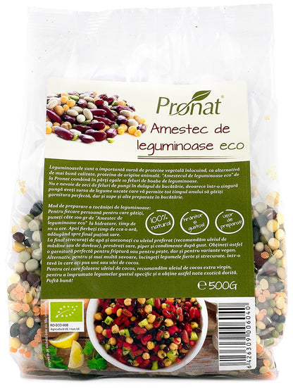 Amestec de leguminoase bio, 500g Pronat