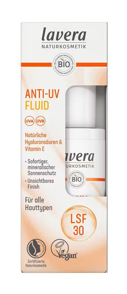Anti-UV Fluid SPF 30, 30ml Lavera
