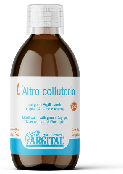 Apa de gura cu gel de argila verde, apa de argint si ananas, 100ml Argital