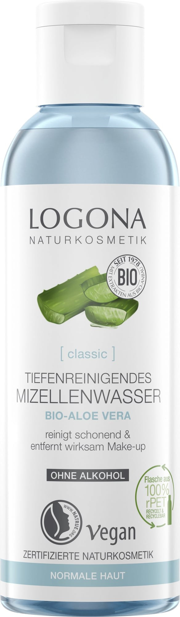Apa micelara Classic cu aloe vera, 125ml Logona