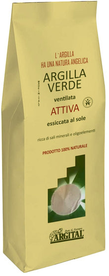 Argila verde activa ventilata, 500g Argital