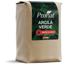 Argila verde fina, pentru uz extern, 500g Argital Pronat