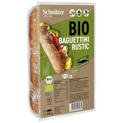 Baghete rustice bio fara gluten, 200g Schnitzer Gluten Free